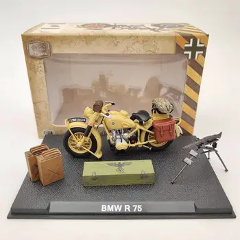1:24 Za B~W R75 Motocikel Svetovne Vojne 1939-1945 Diecast Modeli Zbiranja Auto Igrače Darilo Rumena Slike 2