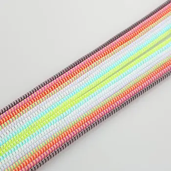 1.4 m Barva telefonske Žice Kabel Vrv Protecto Anti-break pomlad varstvo vrv za USB Kabel za Polnjenje slušalke Podatkov Vretenca, Navijalec