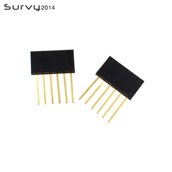 10 / 50PCS pin header 6 pin 2.54 mm dolg eno vrstico ženski krhke dele elektronskih komponent varnost dodatna oprema diy elektronika
