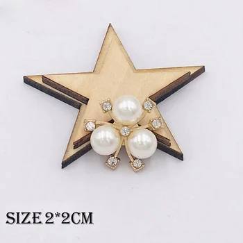 10pcs/set DIY Cvet Okrasnih Gumbov Pearl Zlitine Diamante Kristalno Lok Poročno Dekoracijo Šivanje Dekor Dodatki