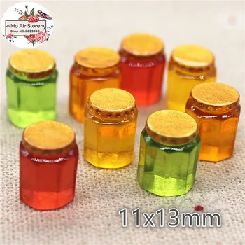 10pcs Smolo 3D marmelada kozarec flatback Chrysoprase Miniaturni hrane Umetnosti Oskrbe Dekoracijo Čar Obrti