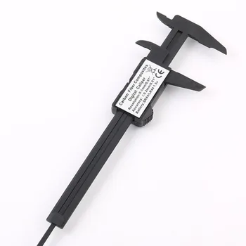 150mm 6inch LCD Digitalni Elektronski Ogljikovih Vlaken Vernier Kaliper Merilnik Mikrometer za Merjenje Orodja Black