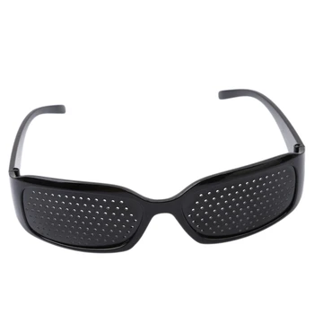 1Pc Pinhole Black Microhole Očala Anti-Utrujenost Očala Očala zmanjšati Računalnik Sevanje zmanjšati Svetlobno Stimulacijo Očala