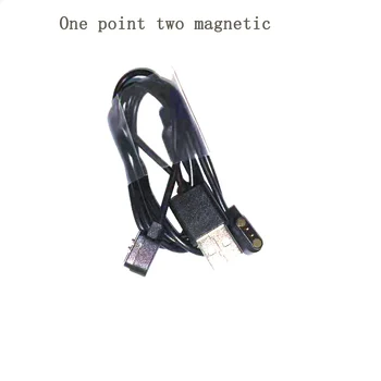 1PCS Magnetni napajalni Kabel USB 2.54 igrišču Moški 2 Pin Skakal Magnetni Polnilnika priključite Kabel za Pametno Gledati GT88 G3 KW18 Y3 GT68