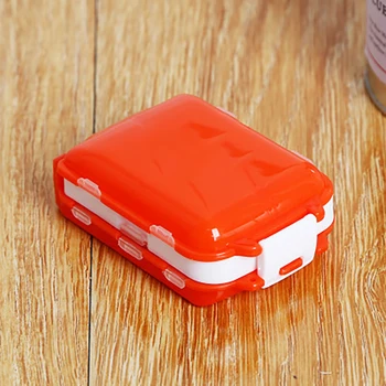 1pcs Plastično Zložljivo Sili Polje Prenosni komplet za Prvo Pomoč Potovanja Majhne Medicine Organizator Domov Mini Medicine Škatla za Shranjevanje Slike 2