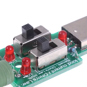 1Pcs USB Upor Dc Elektronski Obremenitev Tester Z Stikalo 5V 1A 2A 3A Zmogljivost Baterije Slike 2