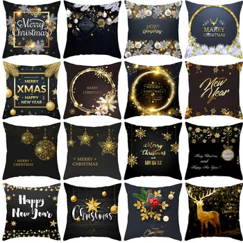 1pcs Vesel Božič Vzglavnik Kavč, Blazine, Prevleke Xmas Party Dekorativni Pillowcases Srečno Novo Leto 2021 Xmas Darila Slike 2