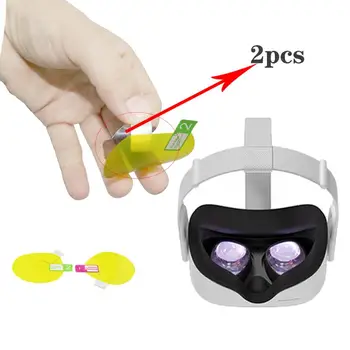 2 Parov TPU Mehko Film Objektiv Protector Za Oculus Quest 2 VR Slušalke odpornost na praske Objektiv Zaščitno folijo Virtualne Realnosti Dodatki