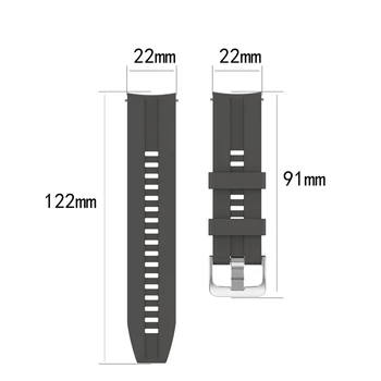 20 mm 22 mm Watch Trak za Huawei Watch GT GT2 Watch 3 Pro Silikonski Šport Trak Zapestnica Watchband Za Samsung Galaxy Watch 3