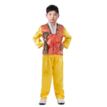 2020 Otrok Tradicionalni korejski Slog Hanbok Otroci Baby Fantje Ples Kostum Aisan Oblačila Japonski Kimono Uspešnosti Obrabe SL3753 Slike 2