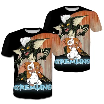 2021 Moda Gremlins 3D Print Majica s kratkimi rokavi Moški Krog Vratu Priložnostne Kul Kratek Rokav Hip-hop Zabavno Unisex T-shirt Grozo Vrh
