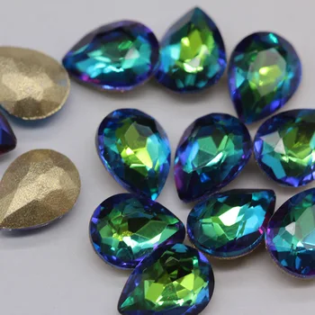 20pcs/paket duh rainbow opozoril nazaj, kristalno steklo gemstone nail art Nosorogovo 3D Nail Dekoracijo diamond manikura dodatki Slike 2