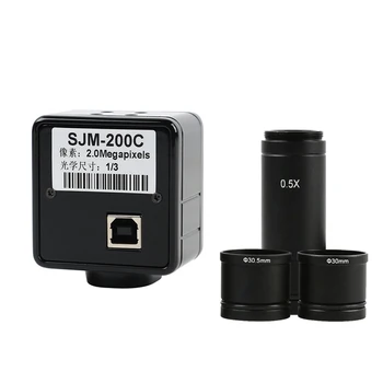 2MP Digitalni USB Video Kamera Mikroskop 0.5 X C-mount Okular Leča 30/30.5 MM Adapter Za Biološke Stereo Mikroskop Slike 2