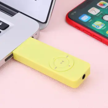 3,5 mm Mini MP3 Predvajalnik Glasbe Rechargeble 160mAh USB Flash Drive Podporo 64GB TF Kartice Športne Slušalke 8,5 x 2.5 x za 0,9 cm