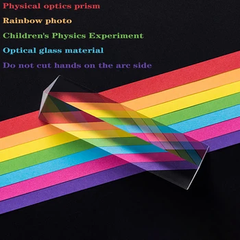 30*100mm Trikotno Prizmo Študentov, Optično Steklo, Velika Mitsubishi Ogledalo Poučevanja Preizkusa Mavrica Fotografije Mega Sevencolor Svetlobe