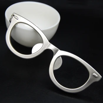 3D očala keychain ključ prstan odpirač za steklenice, ključnih verige ključa imetnika visoke kakovosti ustvarjalne portachiavi llaveros hombre vrečko čar Slike 2
