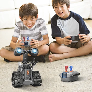 427pcs Ustvarjalne Tehnične Bloki Stavbe Električna RC Robot Opeke Daljinski Nadzor Inteligentnih Izobraževalne Igrače za Otroke Darilo Slike 2