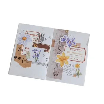 46 kos / škatla divji cvet DIY Mini papir, nalepke, barvita dekoracija dnevnik prenosni foto album tiskovine nalepka