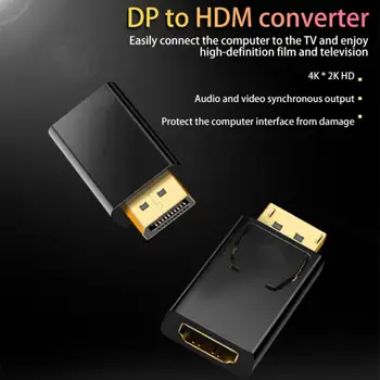 4K DisplayPort na HDMI je združljiv Adapter Pretvornik Display Port Moški DP za Ženske v HD TV Kabel Adapter Video Audio Za PC TV
