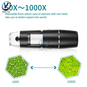 50-1000X WIFI Digitalni Mikroskop 8 LED Magnifier Fotoaparat 1000X Elektronski Stereo USB-Endoskop Fotoaparat Z Stojalo za iPhone, iPad Slike 2