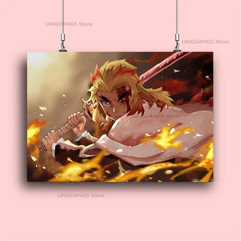 5d Diy Diamond Slikarstvo Anime Demon Slayer Kyojuro Slike Risanka Manga Diamond Mozaik Vezenje Navzkrižno Šiv Umetnosti Doma Dekor