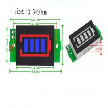 5S 6S 7S 8S Litij-Zmogljivost Baterije Indikator Modul Za 16,8 V Modri Zaslon za Električna Vozila Baterije Tester