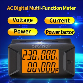 AC 40-400V 0-100A Digitalni Multimeter Ampermeter Voltmeter Napetost, Trenutna Moč Meter Tester Faktor Moči Meter PZEM-028 PZEM-026 Slike 2