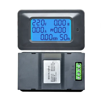 AC110-250V LCD Zaslon Digitalna Trenutne Napetosti Voltmeter 0-100A 0-20A Power Energy Meter Multimeter Ampermeter 100A Trenutno Vzporedni Slike 2