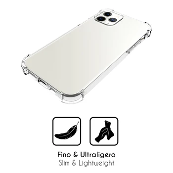 Anti-shock gel TPU gel primeru z okrepljeno kotu za Apple iPhone 12 Pro (5G) 6.1
