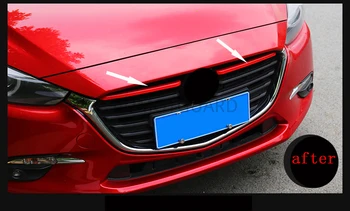 Avto Spredaj Žar Trim Trakovi Kritje Nalepke Nalepke Avto Styling Pribor Zaščitnik Nalepke Za Mazda Axela 2017 2018