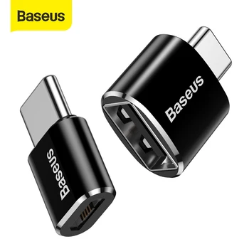 Baseus Tip C Moški na USB Ženski OTG Adapter Mini Usb c OTG Polnilnik Priključite Adapter Pretvornik za USB Ženski Tip-C Moški Slike 2