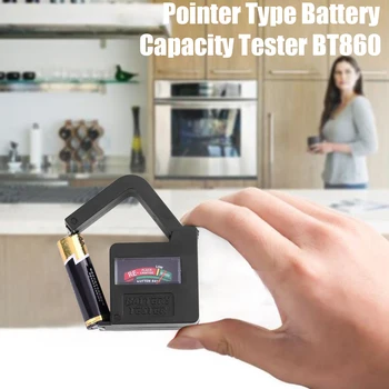 Baterija Tester za Preverjanje BT860 Ročni Lahki, Univerzalna Napetost Akumulatorja Tester Monitor za 1,5 V/AA/AAA/9V Gumb Celic