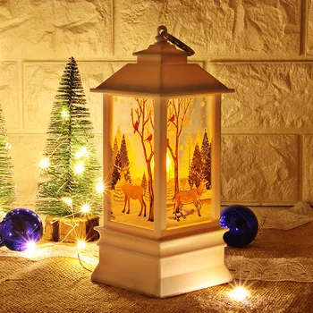 Božič LED Svetilnik Santa Claus Snjegović Božič Elk Dekor Božič Namizni Dekor Vesel Božič Luči Za Dom 2022 Otroci Korist Slike 2