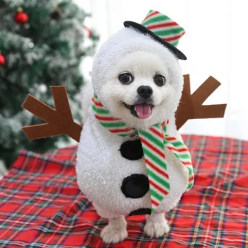 Božič Toplo Oblačila za Pse, za Majhne, Srednje Psi, Mačke Pulover Pet Oblačila za Chihuahua Bulldogs Kuža Kostum Pes Plašč Pozimi Slike 2