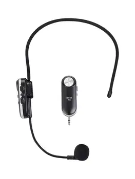 Brezžični Mikrofon UHF Slušalke Profesionalni Brezžične Slušalke, Mikrofon Mikrofon Telefonski Ojačevalec DC-5V Polnjenje Vrata Nastavljiv