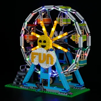 BriksMax Razsvetljavo Led Komplet za 31119 Ferris Wheel, ki Niso Vključeni Gradnik Set