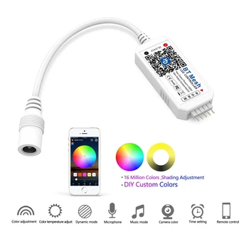BT OČESA 5-24V Smart neiworking Led Bluetooth, združljiva Krmilnik Za 5050 2835 Eno Barvo/SCT/RGB/RGBW Trakovi, Žarnice, Žarnice