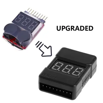 BX100 1-8 ZA Lipo Baterije Napetost Tester/ Nizke Napetosti Zumer Alarm/ Napetost Akumulatorja Checker z Dual Zvočniki Slike 2