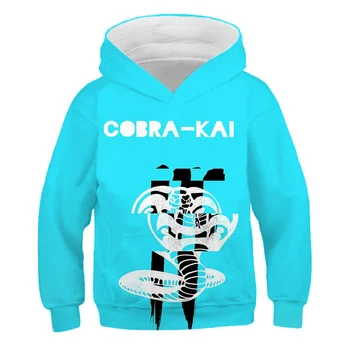 Cobra Kai tiskanja nove jesensko toplo fant hooded majica Harajuku otroška jopica punca street punk moda puloverju