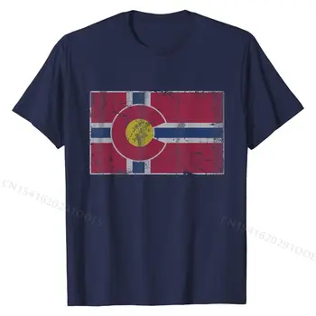 Colorado norveški Ameriški Norveškem Norveško Zastavo Darilo T-Shirt po Meri, T Shirt Majice, Vrhovi pri Moških v Modi Bombaž Meri Tshirts