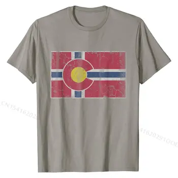 Colorado norveški Ameriški Norveškem Norveško Zastavo Darilo T-Shirt po Meri, T Shirt Majice, Vrhovi pri Moških v Modi Bombaž Meri Tshirts Slike 2