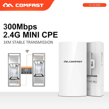 COMFAST 1KM dolgo vrsto 300Mbps 2,4 Ghz Prostem Mini CPE Wireless AP Bridge WIFI Dostopno Točko Nanostation CPE antena za IP cam