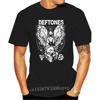 Deftones Diamond Oči Sova In Lobanje Band Rock, Indie Glasbe Hd81 Black T-Shirt Prilagodite Tee Majica