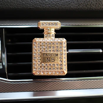 Diamond Stekleničke Parfuma Dekor Za Avto Zraka Vent Posnetek Osvežilcev Zraka V Auto Notranje Opreme Avtomobilov Aromo Difuzor Avto Dodatki