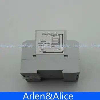 Din rail Dvojno LED prikaz Napetosti in toka meter Din-rail voltmeter ampermeter območju AC 80-300V 0.1-99.9 A Slike 2