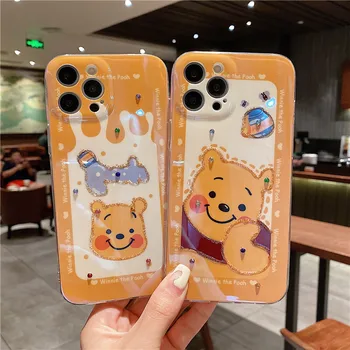 Disney Winnie the Pooh primeru Mobilni telefon za iPhone 7/8 plus x/xs xr xsmax 11 pro max 12pro max 12mini telefon kritje Slike 2