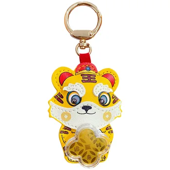 Dobro Srečo V Letu Tiger Tiger Car Keychain Pribor, Vreča Obesek Zaslužek Tiger Anime Keychain Ustvarjalno Darilo