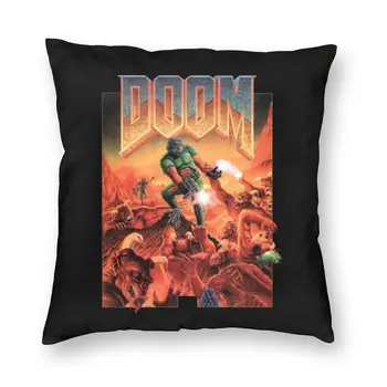 Doom igre na Srečo Vzglavnik 40x40cm Kavč Video Igre Luksuzni Za Kavč, Blazine Kritje Dnevna Soba Dekoracijo Doma Kvadratnih Prevleke