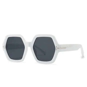 Edinstven Poligon Kvadratnih Gradient Sončna Očala Za Ženske, Nove Luksuzne Blagovne Znamke T Modna Sončna Očala Moških Uv400 Očala Slike 2