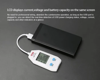 ENOTA USB Tester Digitalni Voltmeter Ampermeter Napetosti tok Amperemeter Zmogljivosti Meter Zdravnik Za Mobilephone Tablet Moč Slike 2